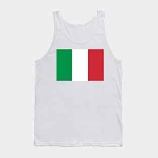 Italian flag trasparent bg Tank Top